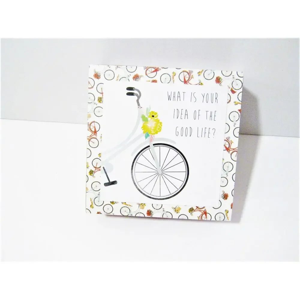 Motivational Double Message Tabletop Shelf Box Sign Home Office Student